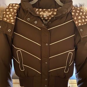 Alice + Olivia Bomber Puffer Jacket